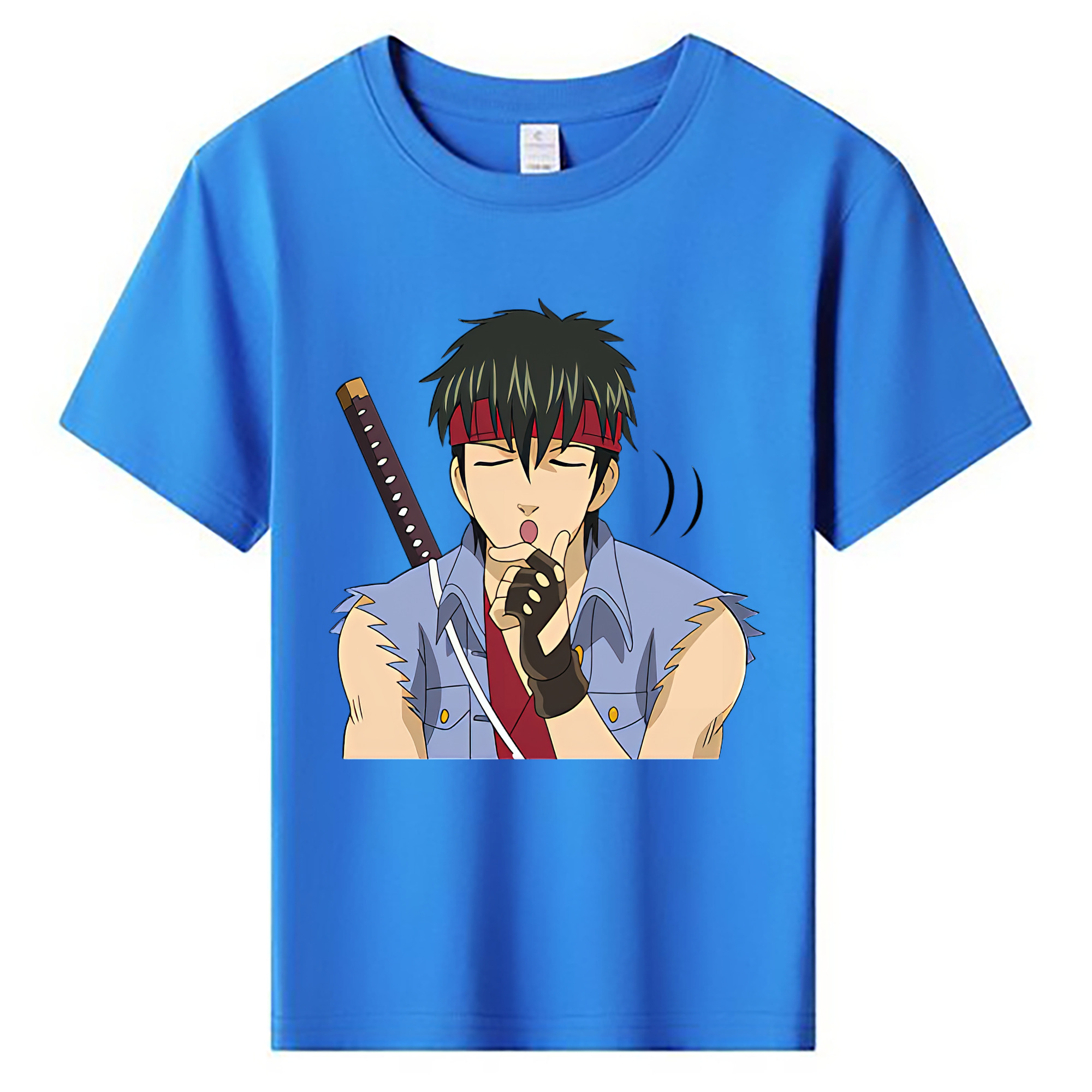 （画像用） ぎんたま 坂田銀時（さかたぎんとき） 神楽 志村新八（しむら しんぱち） GINTAMA Sakata Gintoki Kagura Shimura Shinpachi 綿100％キッズTシャツ（フロントプリント）
